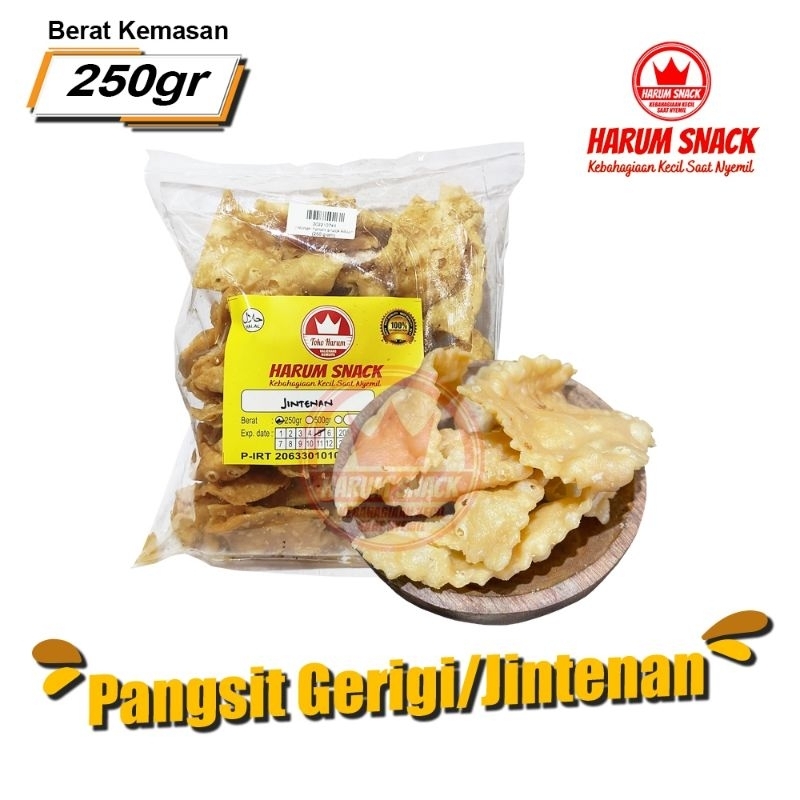 

JINTENAN PANGSIT 250 Gram [Harum Snack Official] GURIH HARUM SNACK KILOAN/CEMILAN ENAK