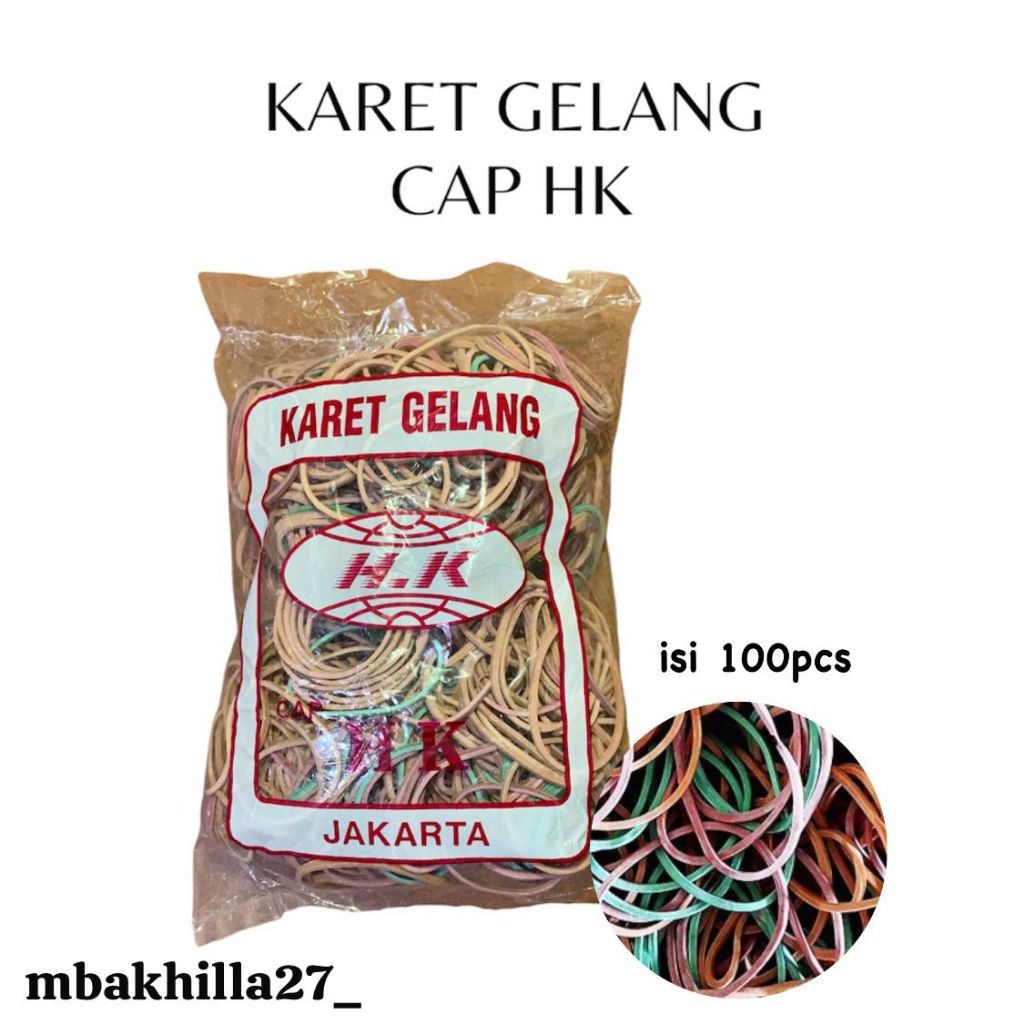 

KARET GELANG WARNA MIX 500 GRAM @100pcs