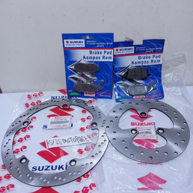 Piringan Cakram Depan Belakang+Dispad Shogun 125 SP SGP