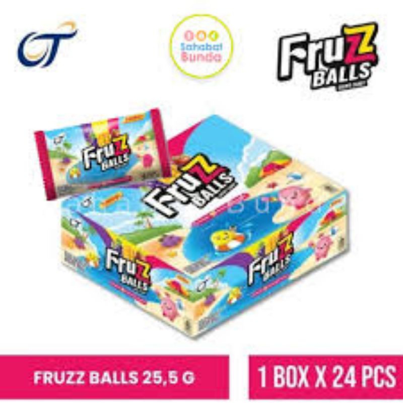 

FRUZZ BALLS BOX CHEWY CANDY SACHET NETTO 24 PCS