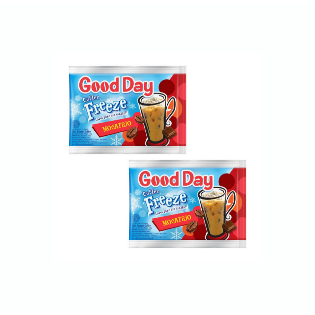 

Serbuk Kopi GoodDay / Good Day Freeze Mocafrio Renceng - isi 10 pcs