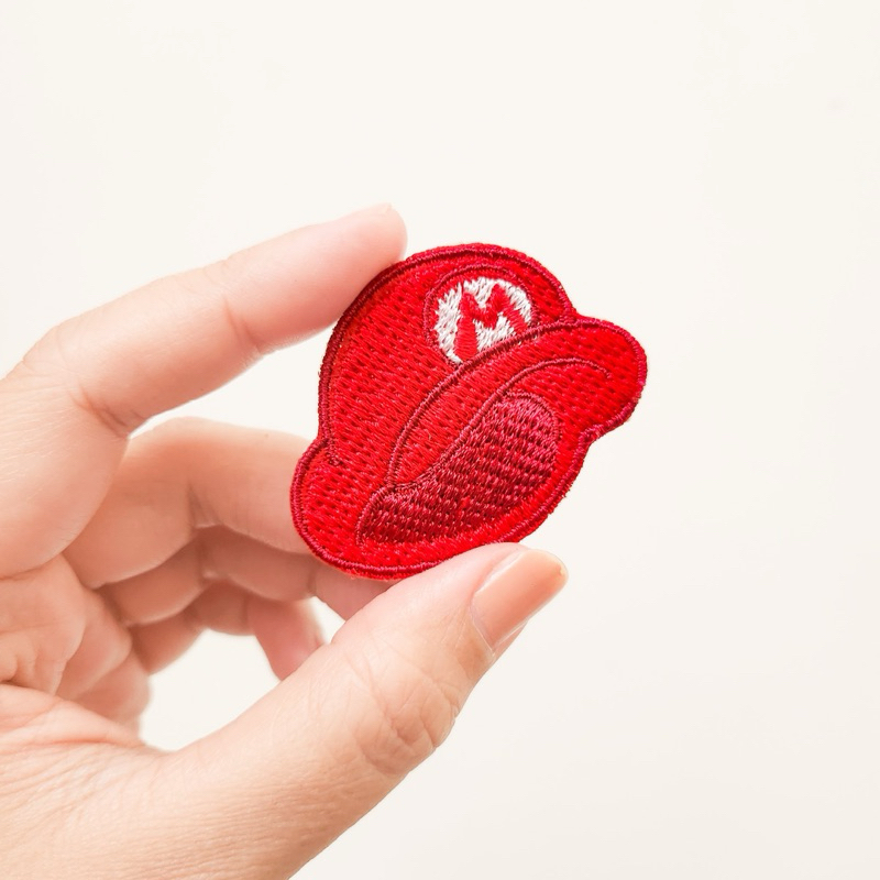 PATCH BORDIR GAME -MARIOBROS- / BADGE BORDIR MARIO RED HAT / SUPER MARIO IRON PATCH