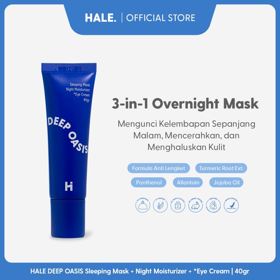 GAMAL | Deep Oasis by HALE | Sleeping Mask + Night Moisturizer + Eye Cream | 40gr