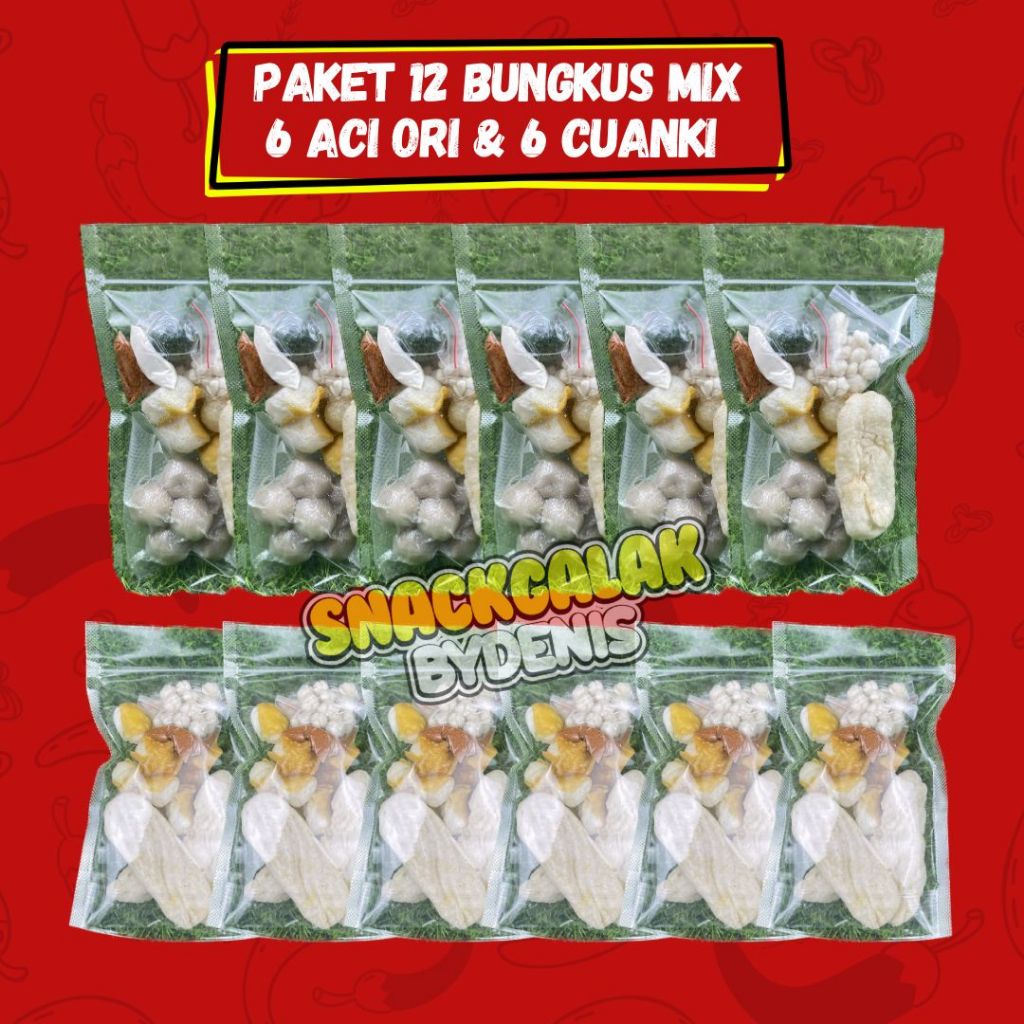 

Paket Baso Aci 12 Bungkus Original Pedas HomeMade