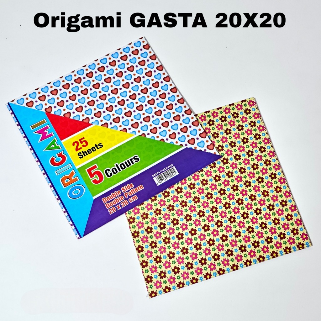 

GG Origami GASTA Motif 20x20(Minimal 12) / Kertas Lipat / Kertas Origami