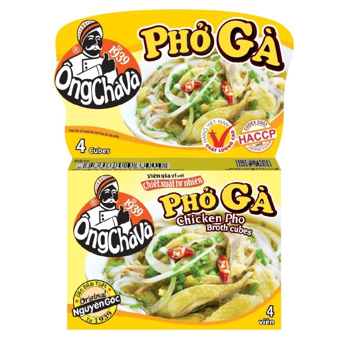 

Ong Chava Pho Bo Spice Seasoning Cubes - CHICKEN - 75g