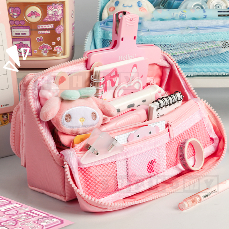 

kotak pensil aesthetic Tas PenaTempat Pencil Tas Pensil tempat alat tulis kapasitas besar