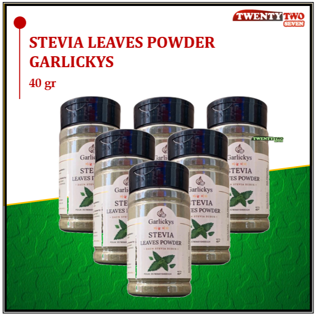 

Garlickys Daun Leaf Stevia Bubuk Powder Pengganti Gula Alami Low Calories