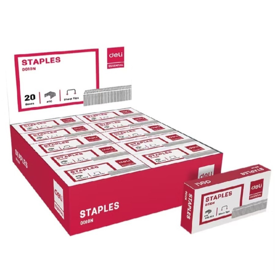 

Baru Isi Staples Deli 0010N Hd-10 1Box Isi 20 Kotak Kecil