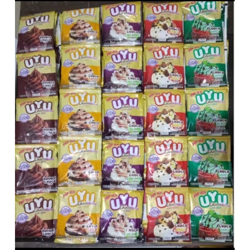 

Pop Ice Uyu Varian Baru 1 renceng 20 sachet