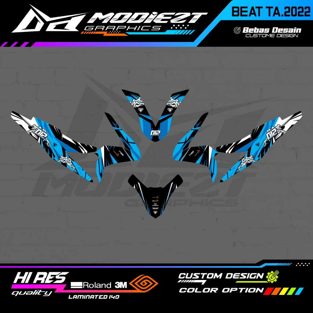 DECAL STIKER HONDA BEAT TAHUN 2022 FULL BODY