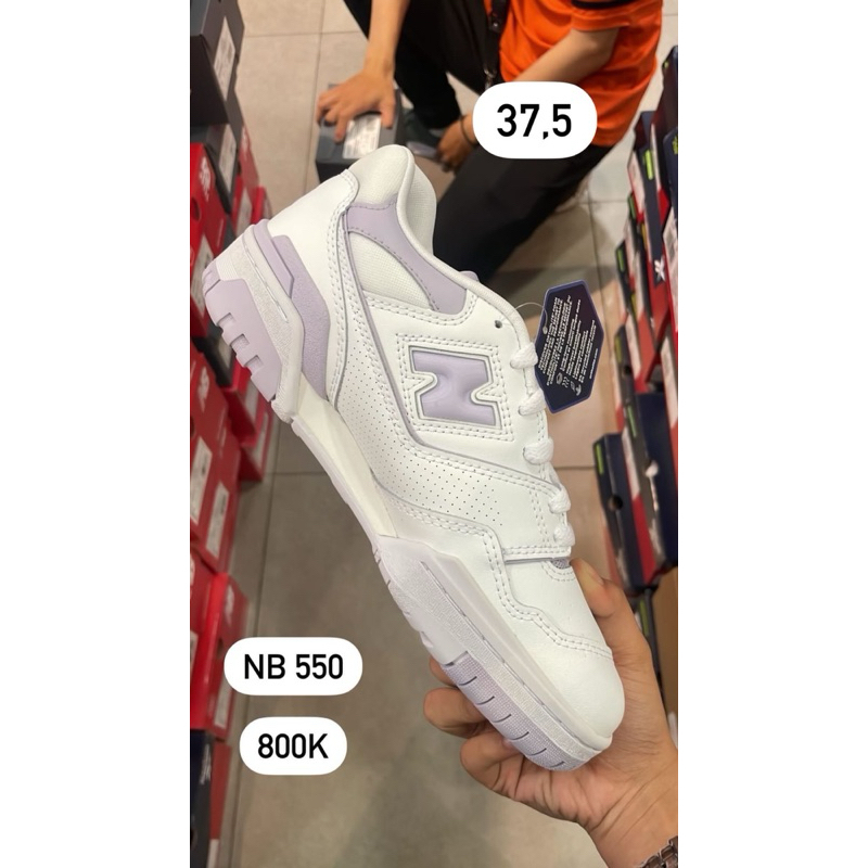 New Balance 550 Lilac NB Shoes 100% Original Sport Station