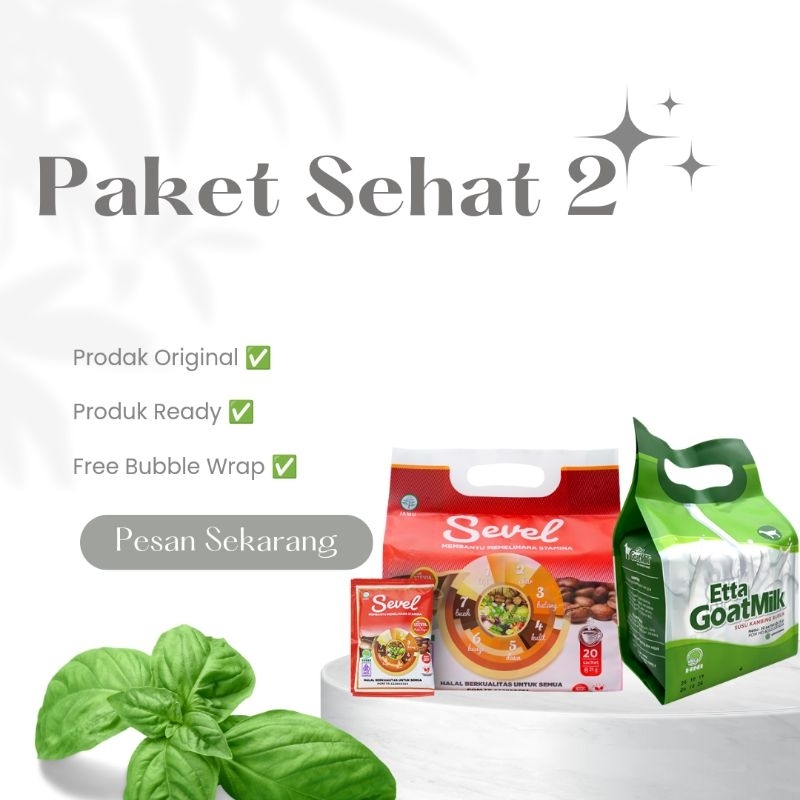 

PAKET SEHAT 2 Bundle - Kopi Sevel + Susu Kambing