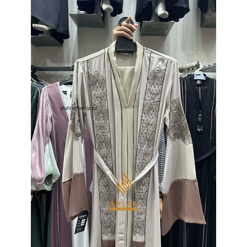 ABAYA MESIR SAMARA FULL BORDER || NEW ABAYA FREE PASHMINA || ABAYA IMPOR MESIR ORIGINAL