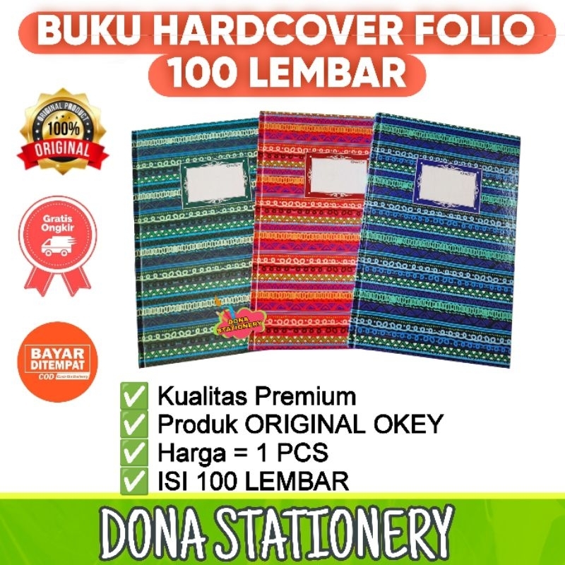 

BUKU HARDCOVER FOLIO OKEY 100 LEMBAR