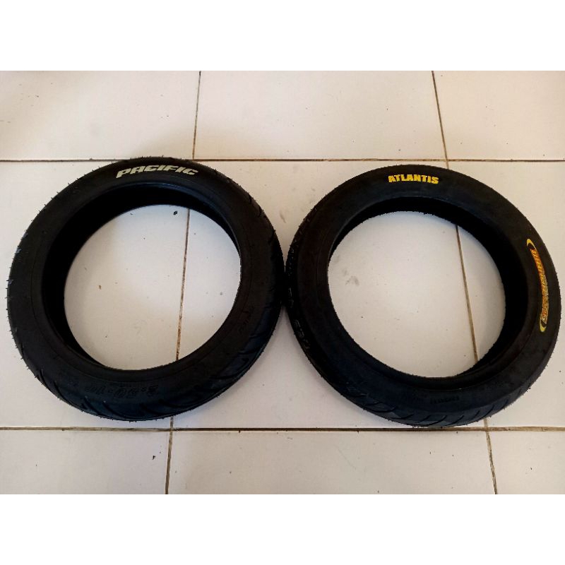 Ban luar sepeda listrik tubeless 14 x 2.50