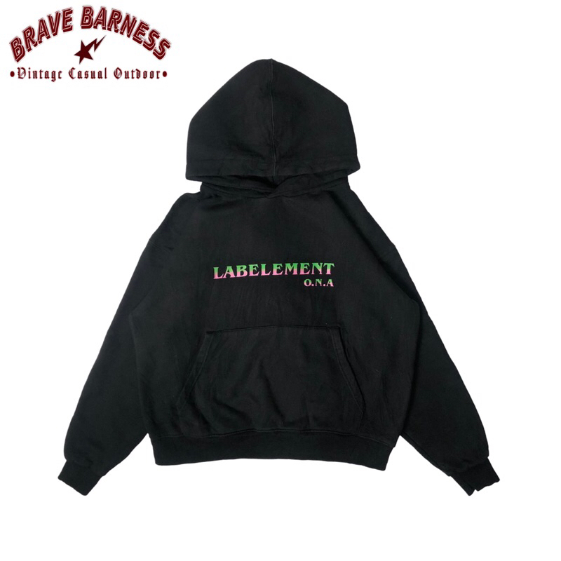 Hoodie Boxy fit Ona basement Black