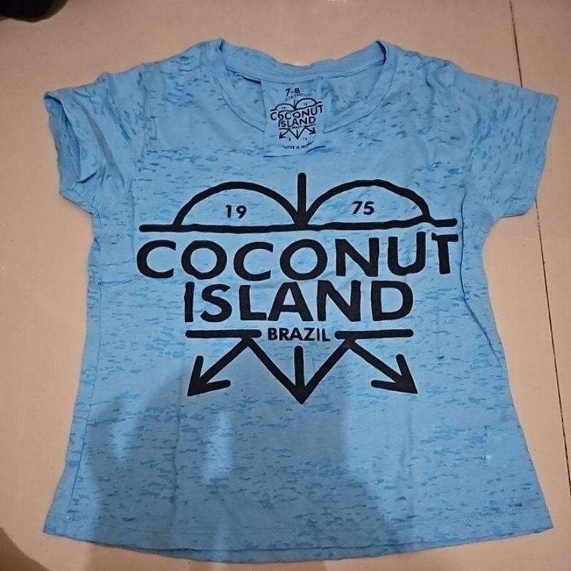 Baju kaos anak laki2 COCONUT ISLAND orginal ( proloved) bagus