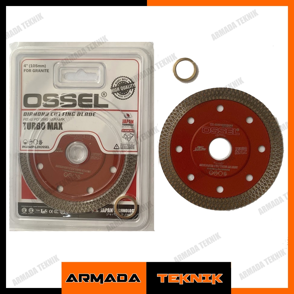 OSSEL Mata Pisau Potong Keramik 4" Turbo Max (Diamond Wheel)