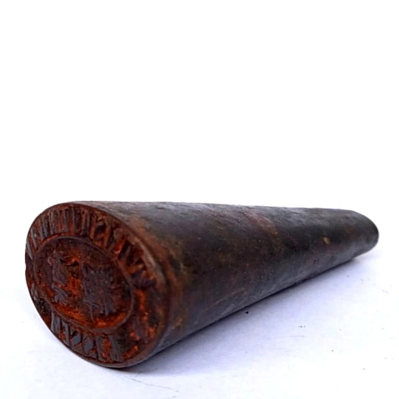 Barang Antik Segel Stempel Peranakan Ukir Kayu Swanci Cina Kuno Tua
