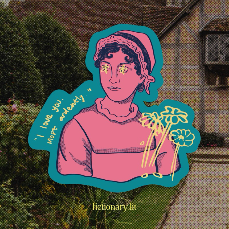 

Jane Austen Vinyl Sticker