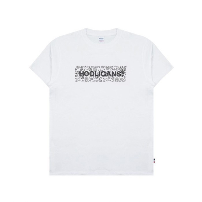 Tshirt Baju Kaos Distro HLGN Paisley Box - Kaos Distro Pria Wanita