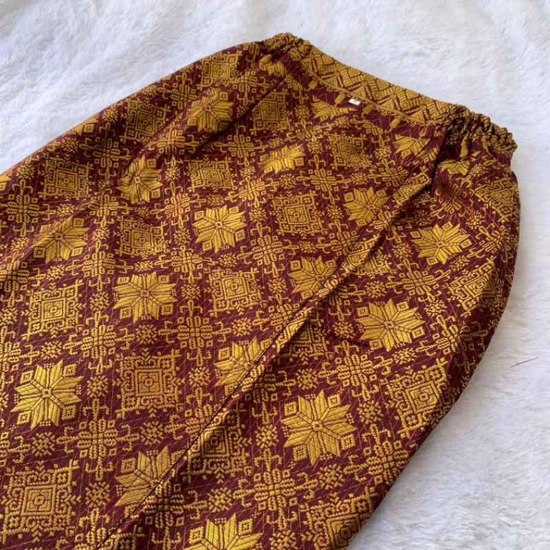 ROK SONGKET SPAN BATIK./BATIK ROK SONGKET SPAN/ROK SONGKET INSTAN / ROK SONGKET KEKINIAN CEWEK. / SO