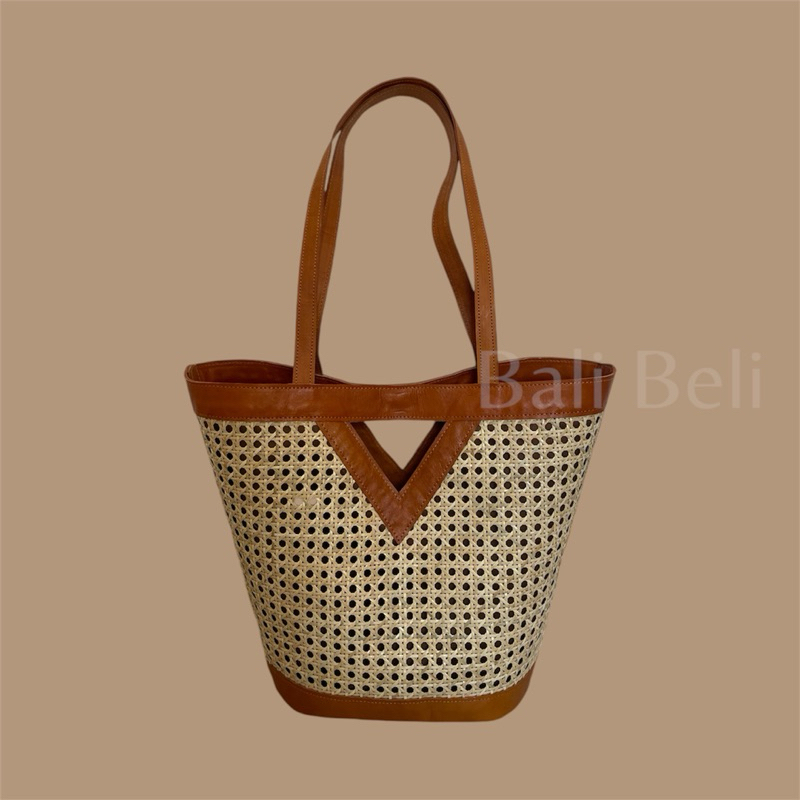 Bali Beli - Premium Tas Kulit Sapi Rotan Webing | Tas Jinjing | Tas Bali | Totebag | Handbag | Tas P