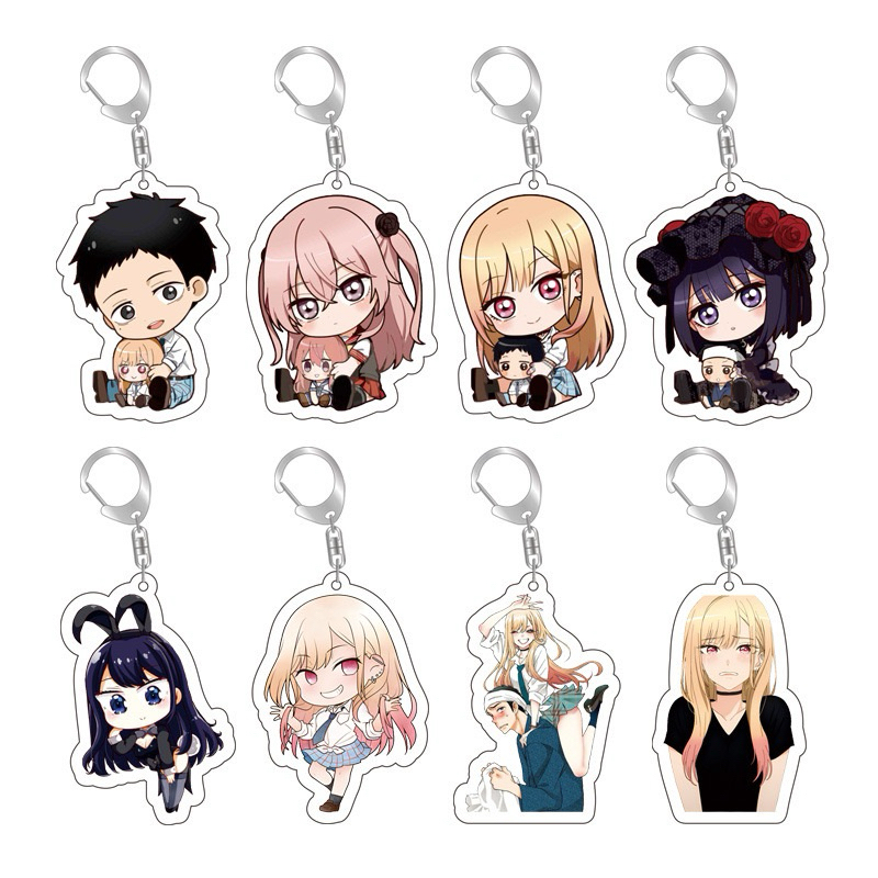 KITAGAWA MARIN MY DRESS UP DARLING ANIME MANGA ACTION FIGURE KEYCHAIN GANCI GANTUNGAN KUNCI WAKANA G