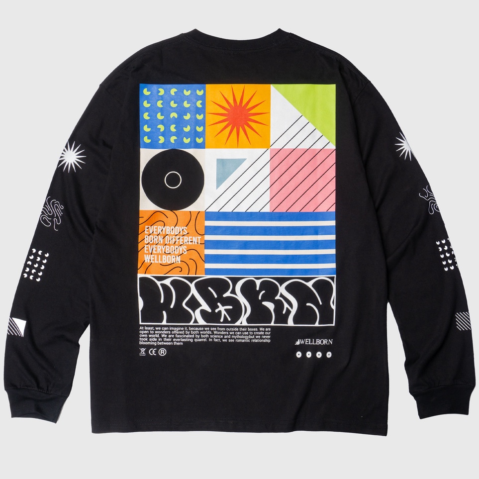 Wellborn Frame LS Black Tshirt