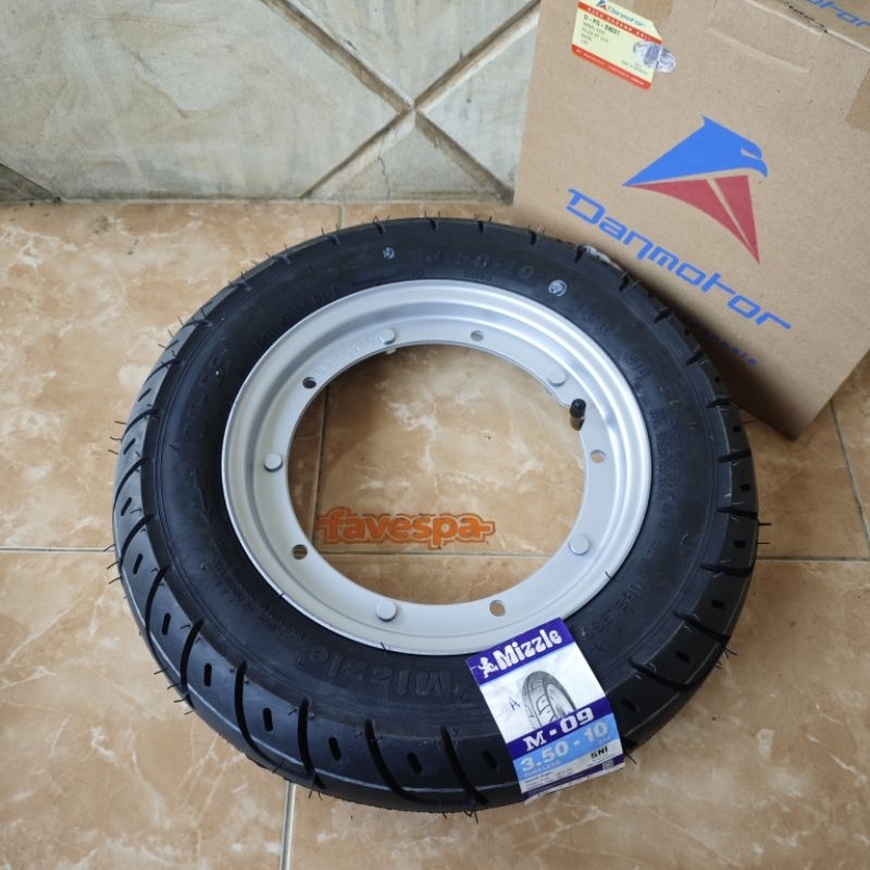 Velg Set Ban Luar Dalam Vespa Ring 10 Original Danmotor
