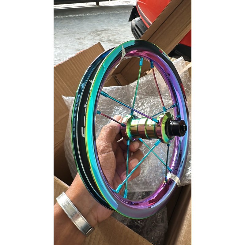 Wheelset Pushbike Alloy Gipsy G-Six Rainbow OLD 95