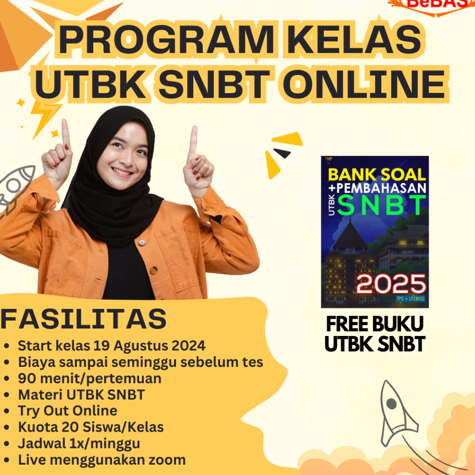 Kelas UTBK Online Bimbel Bebas