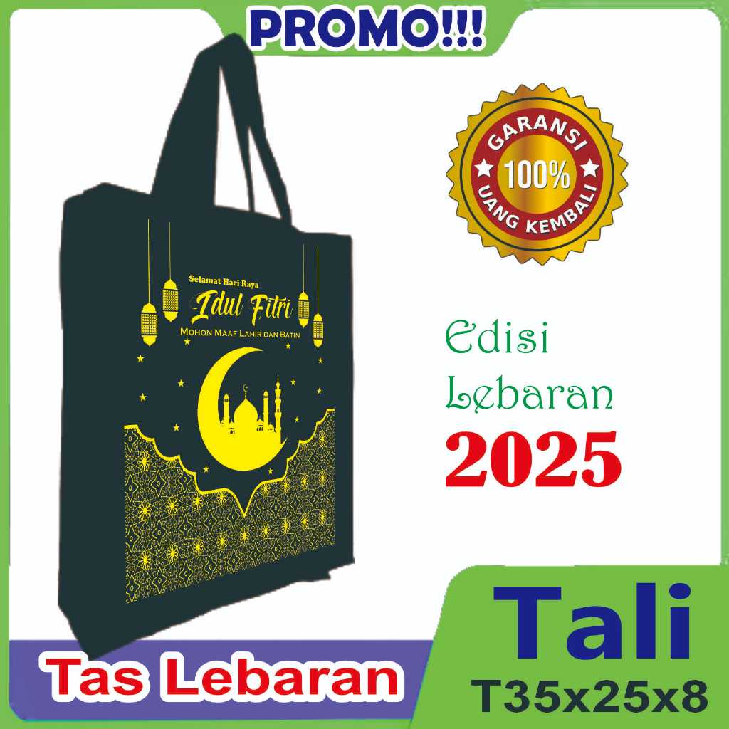 

Tas Lebaran t35x25x8 (Lipat Samping) per 12 pcs ( 1 Lusin )