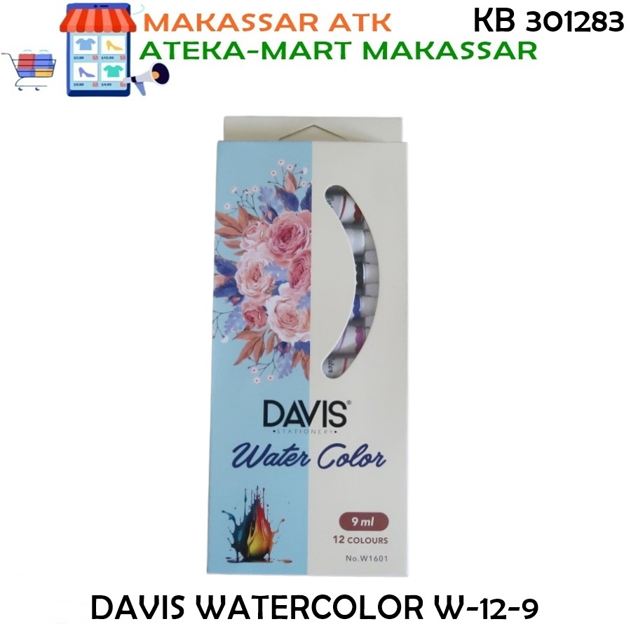 

[1SET] DAVIS WATERCOLOR 12 WARNA W-12-9