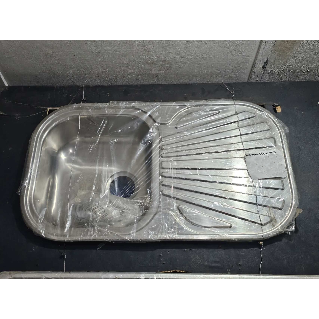 KITCHEN SINK TEKA STYLO 1B 1D STAINLESS BAK CUCI PIRING 1 LUBANG 1 SAYAP