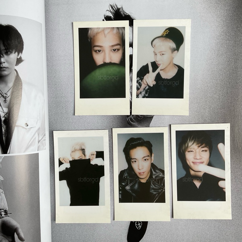 Bigbang G-Dragon Taeyang Daesung Top Tttop Gdragon Choi Seunghyun Kwon Jiyong Polaroid Photocard Off