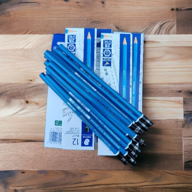 

1 Pak isi 12 Pensil 2B Hitam Staedtler / Pensil Ujian Komputer Murah