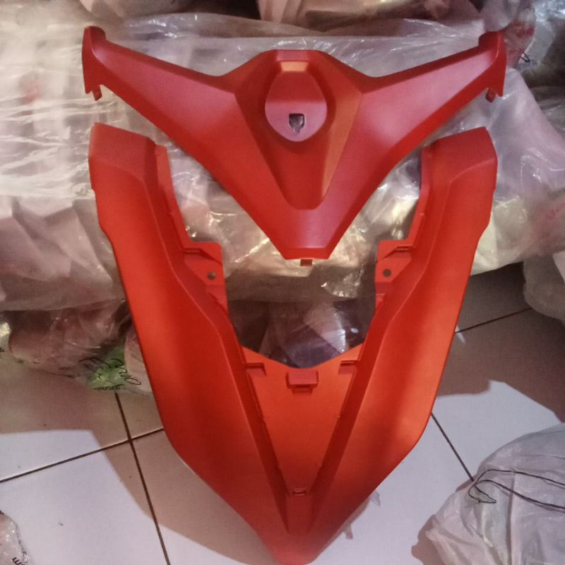 laci, kupu kupu, tameng, tameng depan Vario 125-150 LED new doff merah