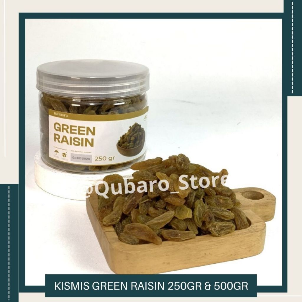 

KISMIS HIJAU KEMASAN 250GR & 500GR // KISMIS GREEN RAISIN ORIGINAL OLEH OLEH HAJI DAN UMROH