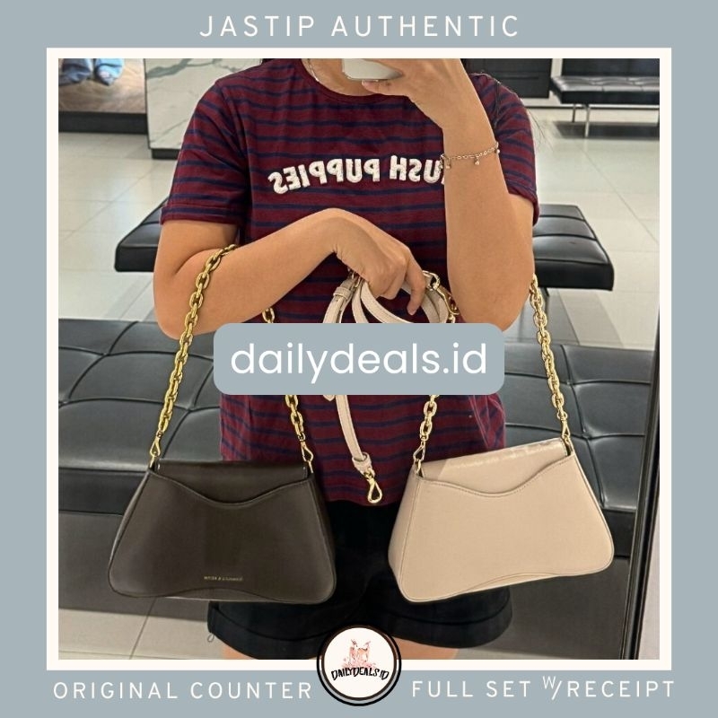 #2-20271461 Sybill Trapeze - Jast[p] CK ORIGINAL COUNTER CHAIN HANDLE BAG TAS STORE AUTHENTIC ASLI M