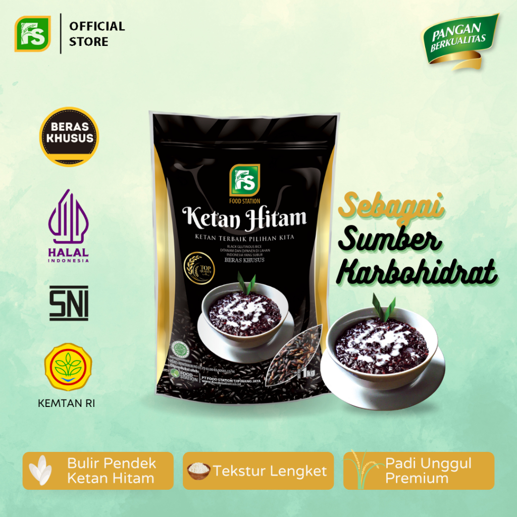 

Food Station -Ketan Hitam 1 Kg