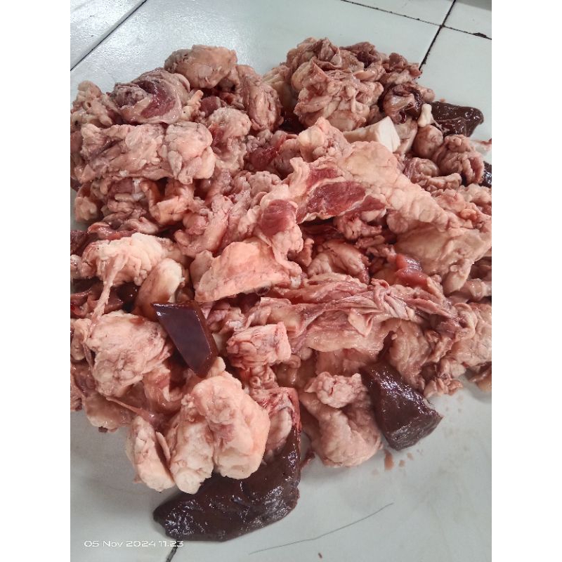 

Tetelan lemak sapi/Cincang lemak sapi