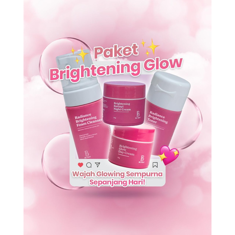 BG Skin All Paket Perawatan Wajah Lengkap/BG Skin Paket Radiance Bright/BG Skin Paket Whitening Luxu
