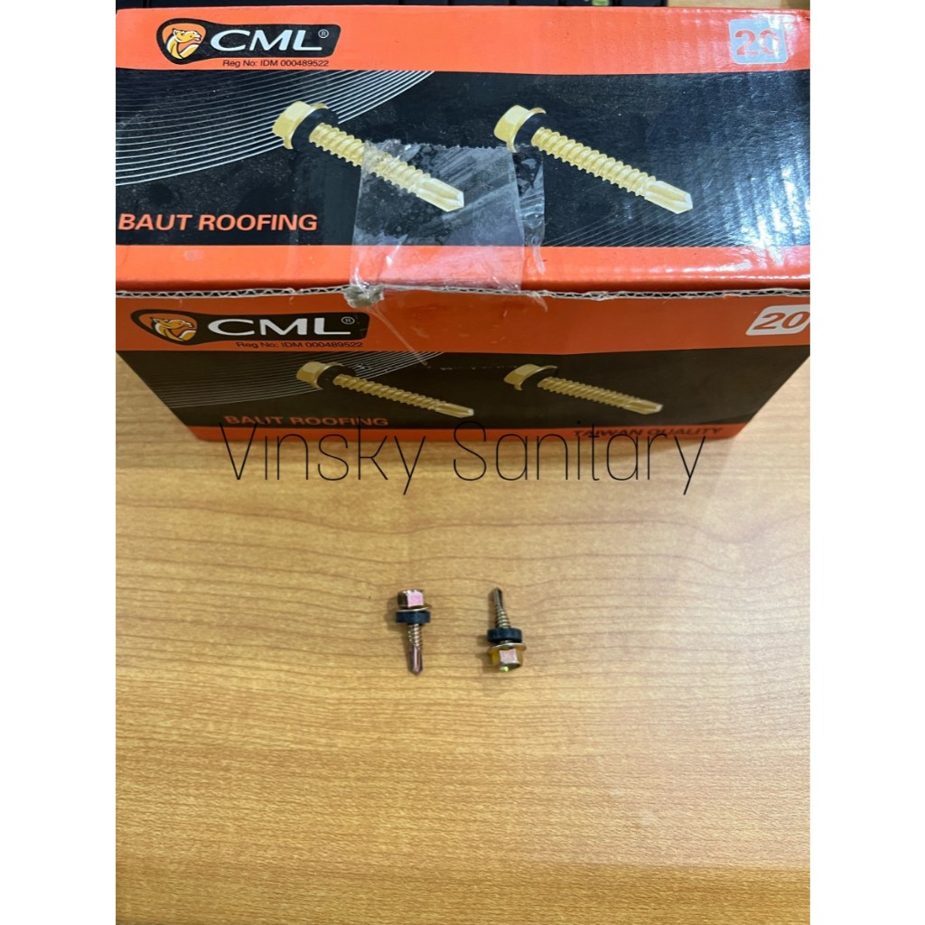 (Harga per 10 pcs) Baut Roofing Camel 20 / Baut Baja Ringan Camel 20