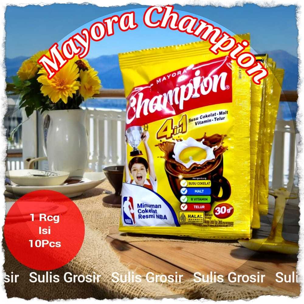 

Mayora Champion Renceng Isi 10 Sachet Plus Bomus 1 sendok