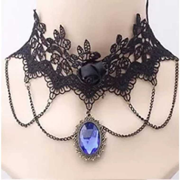 Kalung Choker A61 Choker Hitam Choker Elegant Untuk Wanita