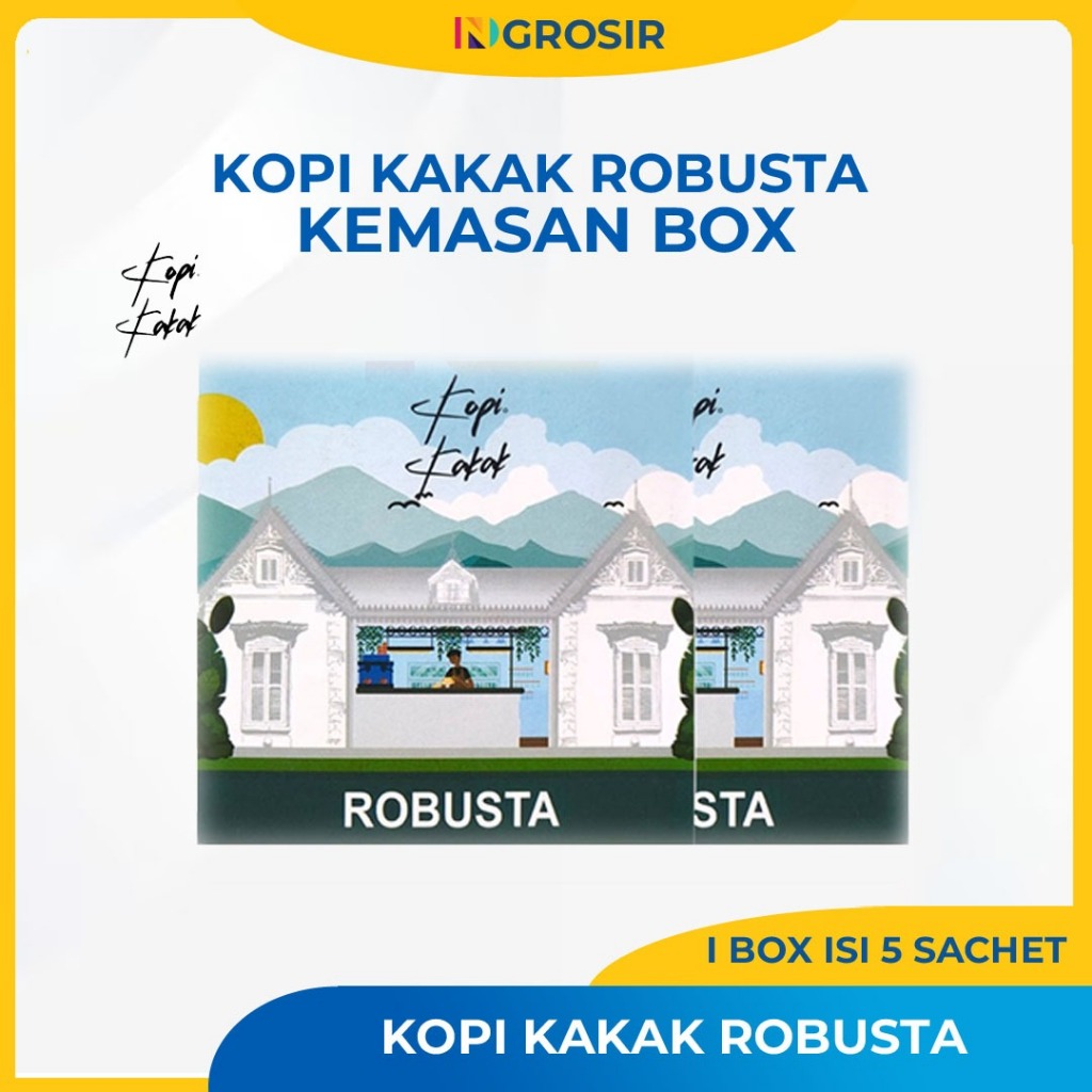 

Kopi Kakak Robusta 1 Box isi 5pcs Kopi Robusta