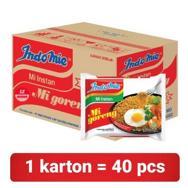 

Indomie Goreng 1 Kardus isi 40 Pcs Mie Instan