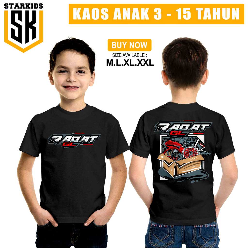 Baju Kaos Atasan Anak Ragat Honda Gank Herex Gl 100 Gl100 Max Pro Distro Original Murah Keren Bahan 